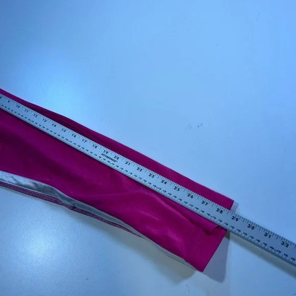 Nike Sweatpants Womens Small Pink Wide Leg Flare Satin Silky Shiny Swoosh Y2K - Picture 13 of 13